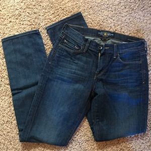 Lucky Brand Sofia straight size 2 dark jeans.